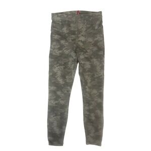 Spanx Womens Small Camo‎ Print Pull On Pants Gray Stretch Jeanish Jeans